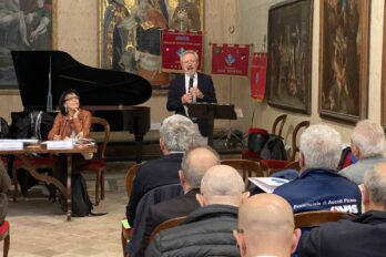 Il presidente di Avis Marche Daniele Domenico Ragnetti durante l'Assemblea